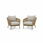 Luxury Outdoor Rope Lounge Chair Set – Set of 2 - CHOTCH-H33