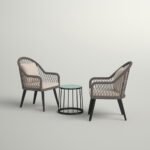 Modern Outdoor Rope Chair Set | 2 Chairs & Side Table - CHOTS-H10