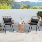 Outdoor Rattan Set | 2 Chairs & Side Table - CHOTS-H5