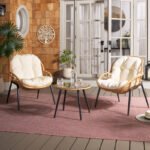 Outdoor Rattan Conversation Set | 2 Lounge Chairs & Coffee Table - CHOTS-H9