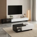 Modern extendable Living room Set (TV unit – Coffee Table) – CHSET004