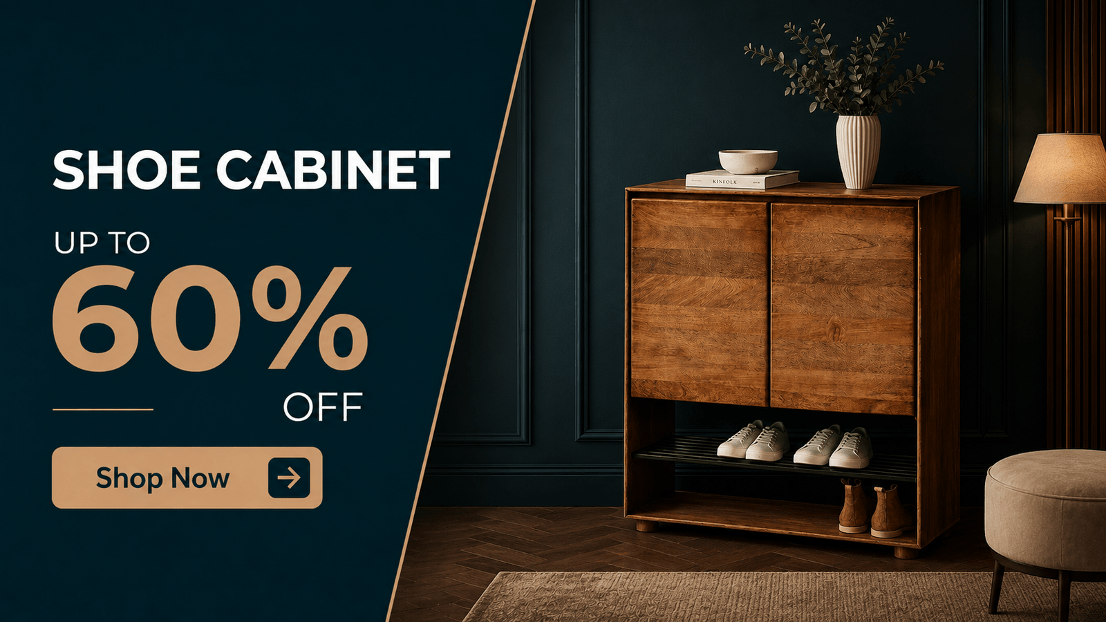 shoe cabint banner home
